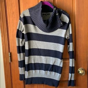 Banana Republic striped cowl neck sweater